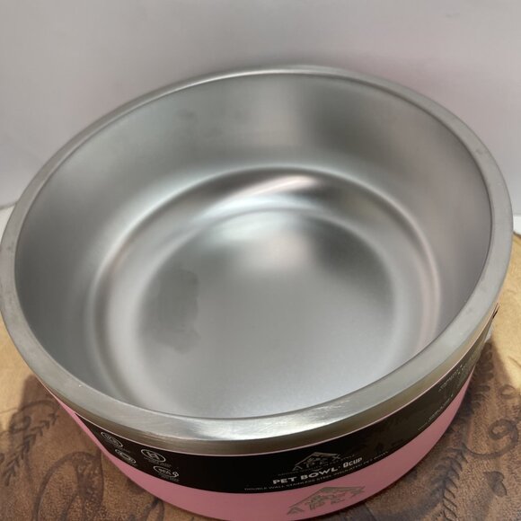 APEX Dog Bowl 100% STAINLESS STEEL DOG BOWL 8 CUP SIZE LARGE BUILT TO LAST - Picture 2 of 10
